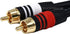 Monoprice Audio Cable - 1.5 Feet, Black | Premium Stereo Male to 2RCA Male 22AWG