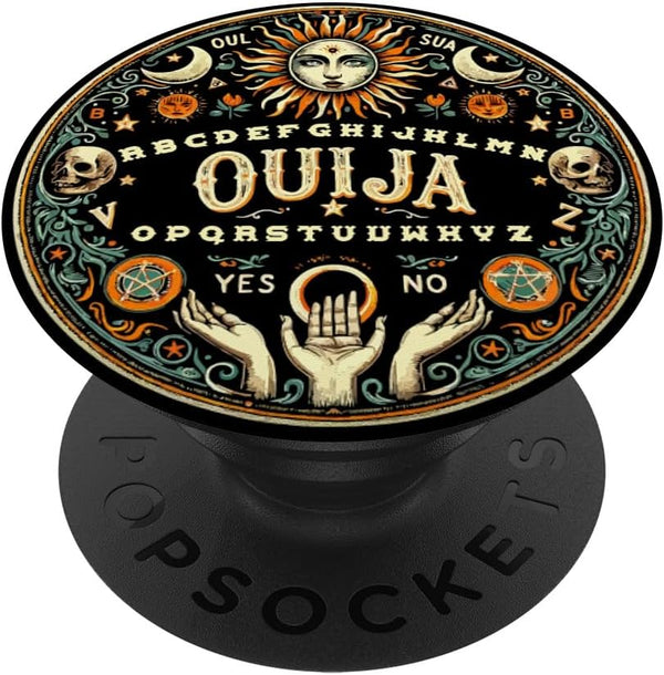 Ouija Board Paranormal Spirit Board Occult Halloween PopSockets Standard PopGrip