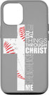 iPhone 14 Christian Bible Verse Case for Baseball Players - Perfect Gifts for Fans!