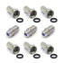VCE Coaxial Cable Connector 6 Pcs, 3GHz Coax Coupler for Cable Extension and TV Cable Repair, Nickel Plated