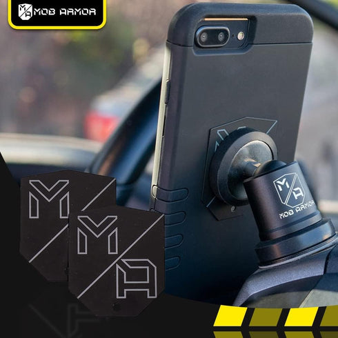 Mob Armor MobNetic Plate - Magnetic Phone Mounting Plate, 0.02inch Thick Metal, Compatible with iPhone & Android