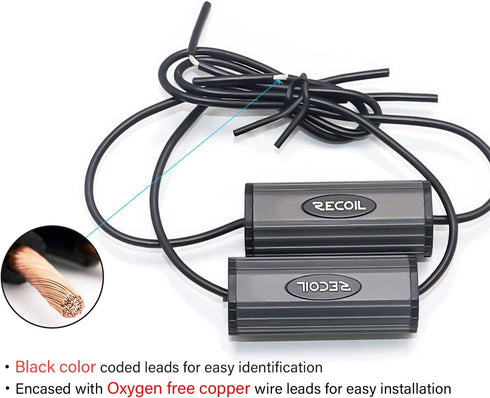 RECOIL BB-T Bass Blocks for Protecting Car Audio Tweeters, Eliminating Frequencies 0-5.6kHz at 4Ohms (Pair)