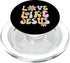 Groovy Love Like Jesus Religious God Christian Graphic PopSockets PopGrip for MagSafe