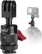 HSU Cold Shoe Mount Adapter - Aluminum 1/4”-20 Screw Hole 360° Rotation Tripod Mount for GoPro Hero