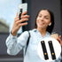 2 Pcs Universal Phone Loop Finger Holder, Portable Grip Strap for Phone Case, Suitable for Most Mobile Phones (Black)