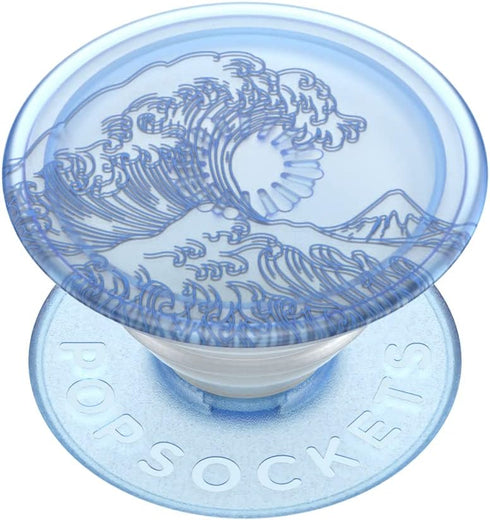 PopSockets Plant-Based Phone Grip with Expanding Kickstand, Eco-Friendly for Phone - Translucent Ocean