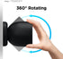 elago Silicone Cover for Google Nest Cam Outdoor or Indoor, Black Magnetic Mount Cover with All Weather Protection