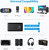 Aux Bluetooth Adapter for Car, Bluetooth 5.0 Transmitter Receiver, Portable Wireless Audio Receiver