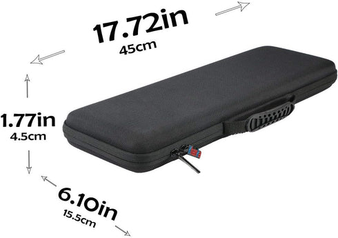 khanka Hard Travel Case for Logitech MX Keys S/MX Keys Mini/MX Keys Advanced Wireless Keyboard (Case Only)