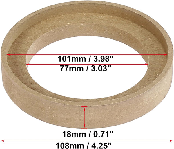X AUTOHAUX 2Pcs Car Speaker Spacer Ring Adaptor Brackets for 3 Inch Speakers, Universal Mounting Spacer
