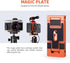K&F Concept Aluminum Alloy Quick Release Plate with 1/4 Inch Screw for Camera, Cage, Cellphone, etc (Orange)