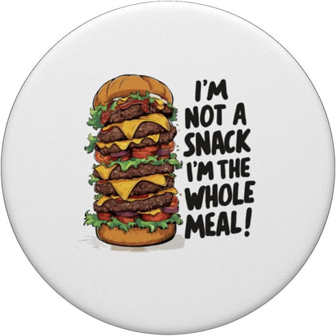 Burger for Burger Lovers - Fast Food Fans and Grillers PopSockets Standard PopGrip