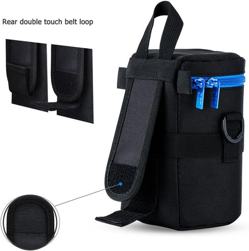 JJC Deluxe Lens Case Pouch Bag for Canon EF 24-70mm f2.8L/EF 50mm f1.2L/EF 85mm f1.2L II and More Lenses