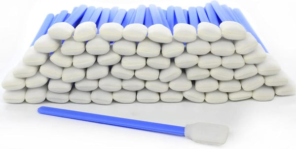 Wellgler's Foam Cleaning Swabs for Electronics, Lab, Dust-Free Cleaning Sponge Tip Swabs for Optical Equipment