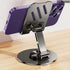 SIORGDMN 360 (2 Pack,Dark Cell Phone Stand for Desk,Metal Base,Adjustable,Foldable Cellphone Holder Rotation Smartphone