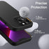JETech iPhone 13 Pro Case, 6.1-Inch, Shockproof Silicone Cover with Silky-Soft Touch & Microfiber Lining (Black)