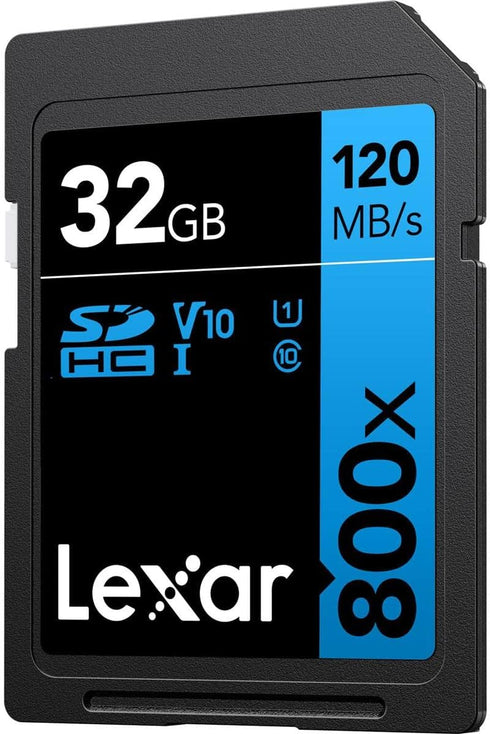 Lexar Blue Series SDHC Memory Card, 32 GB, UHS-I U1 Class 10 for High-Speed Data Transfer