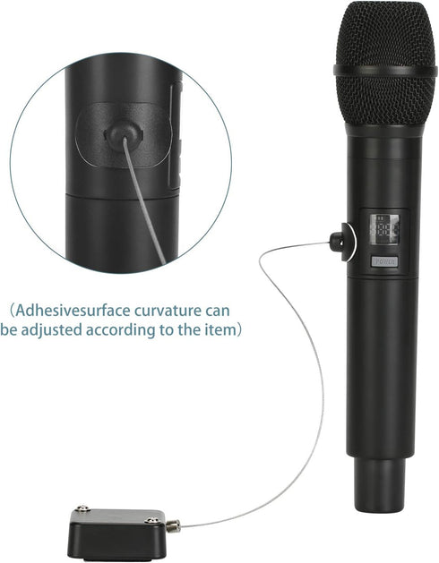 LORADAR Retractable Cable Lock with Double-Sided Adhesive, Remote Control Security Lock, Anti-Lost Rope for TV, DVD,