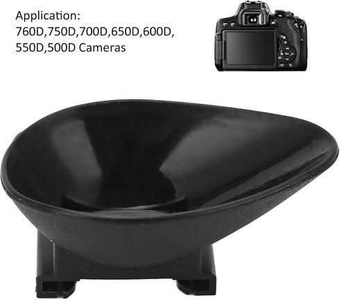 760D 750D Camera Eyepiece Eyecup Viewfinder Protector for with Cold Shoe Cover - Scratch, Protection, Clear Vision