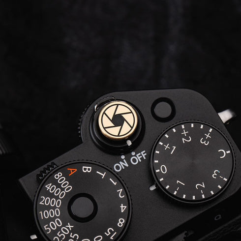 X100V X100F XE4 XE3 XT5 XT4 XT30 Pure Copper Aperture Camera Shutter Button, Suitable for Fuji for Nikon ZF ZFC