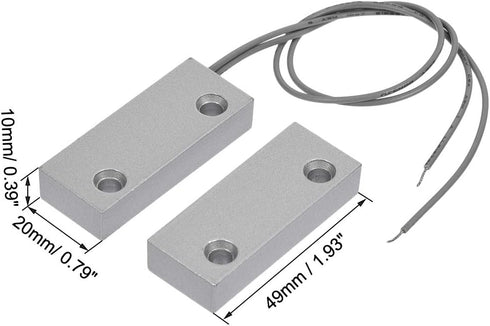 uxcell Rolling Door Contact Magnetic Reed Switch Alarm with 2 Wires for N.C. Applications MC-52 2Set by uxcell