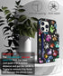 Compatible with iPhone 14 Pro Max Case, Cute Card Holder Slim Wallet Cases for Women, Colorful Doodle Paws