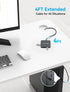 ACASIS 4FT 10Gbps, 4K 60Hz 100W 3 A3.1+1 3.1 USB C Hub Long Cable Multiport Adapter with HDMI, Power Delivery, USB