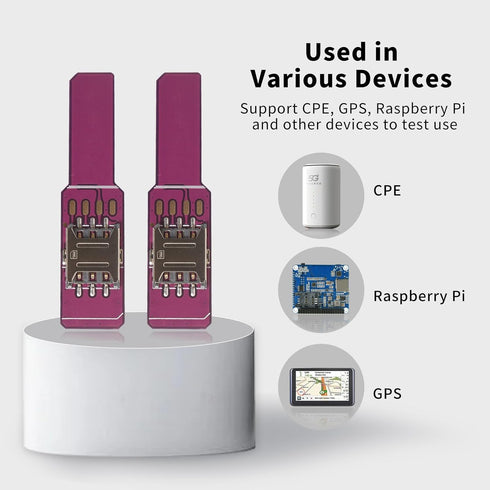 PinQiongZhe 2pcs Nano SIM Card Male to Female Adapter Extender Test Board PCB Circuit Board Card Reader