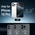 JETech 16 6.3-Inch, Case for iPhone Pro Non-Yellowing Shockproof Phone Bumper Cover, Anti-Scratch Clear Back (Clear)