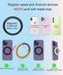 Magnetic Phone Ring Holder for MagSafe, Glitter Grip Compatible with iPhone 15 14 13 12 Pro Max, Pro, Plus, Mini