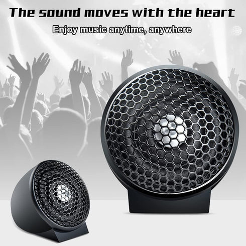2pcs Car Tweeter Loudspeaker 150W 4Ohm Silk Film for Car Audio Modification, Nondestructive