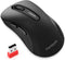 memzuoix 2.4G Wireless Mouse, 1200 DPI Portable USB Mouse with Receiver, Battery Powered Cordless Mouse (Matte Black)