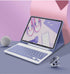 iPad 9th/8th/7th Generation Keyboard Case, iPad Air 3, Cute Color Detachable Bluetooth Keyboard Cover, Purple