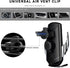 MUQIDA 15W 360 Wireless Car Charger, Fast Charging Air Vent Mount Auto-Clamping Phone Holder, Automotive Electric