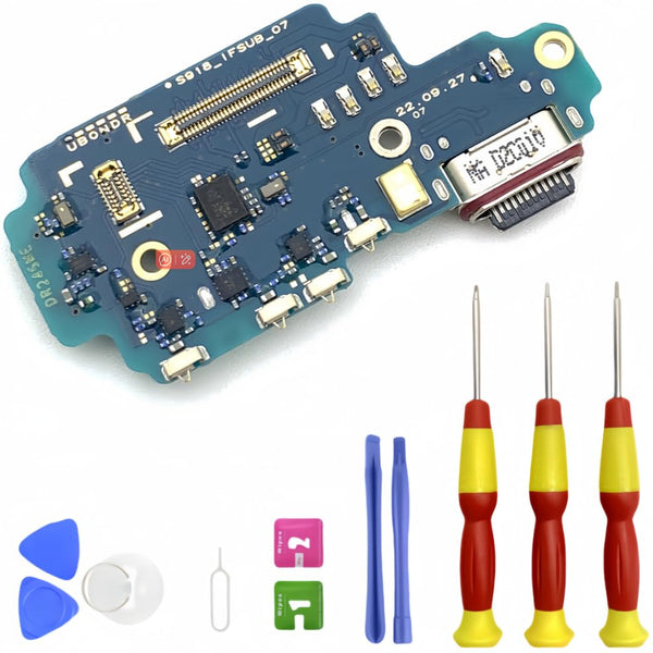Galaxy S23 Ultra USB Charging Port Flex Cable Replacement for Samsung S23 Ultra Charger Port Flex Cable Repair Part