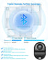 Wireless Remote for iPhone Camera for iPhone & Android, Bluetooth Remote Capture Perfect Moments Hands-Free with This Selfie Clicker for Photos & Videos, Works with Smartphones and Tablets (Round)
