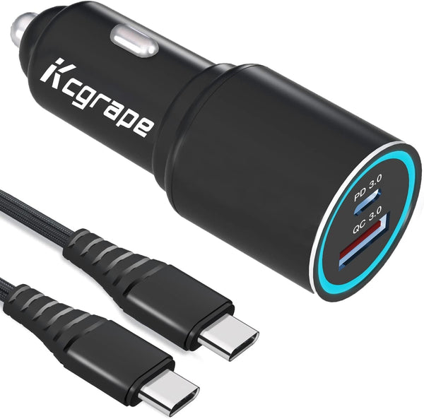 48W Car Charger and Cable for iPhone 15/15 Plus/15 Pro Max/Google Pixel 8/8 Pro/8A 7 7A 6 6A 5 5A/Samsung Galaxy A25