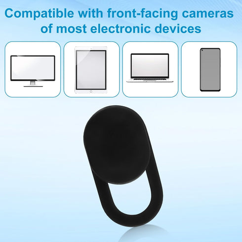 Goktvai 100pcs Laptop Camera Covers, Black Ultra-Thin Front Webcam Privacy Phone Camera Cover Slide Webcam Protects