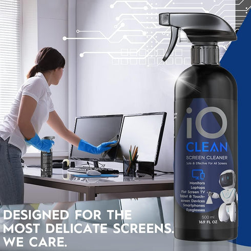 Screen Cleaner Spray (16oz) – Large Cleaning Kit for LCD, LED, OLED TV, Smartphone, Laptop, and Other Devices