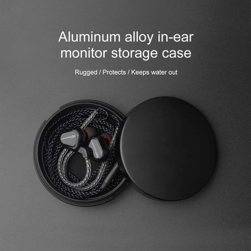 Universal Mini Storage Hard Earbuds IEMs Case, Waterproof Aluminum Alloy Housing for TRN V80 KZ AS10 ZS10 Pro (2 Pieces