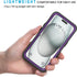 Lanhiem for iPhone 15 Plus Case, IP68 Waterproof Dustproof with Built-in Screen Protector, 360 Full Body Cover, Purple