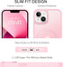 BENTOBEN Translucent Matte iPhone 13/14 Case, Slim Shockproof, Magsafe Compatible, Tender Pink, Protective Cover for