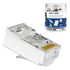 iwillink 100 Pack Shielded RJ45 Cat6 Pass Through Connectors, Ethernet Cable Crimp Connectors for Solid Wire