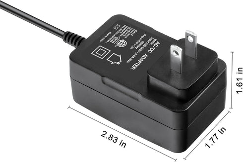 SLLEA 12.6V 2-Prong AC/DC Adapter Compatible with Aiper Seagull 800 800B SE Cordless Robotic Pool Cleaner Lithium Ion Battery 12.6VDC 1.8A DC12.6V 1800mA Power Supply Cord Cable Wall Charger PSU