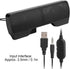 HERCHR 2W+2W 4 3.5mm Computer Speakers for Desktop PC, USB Plug-in, Wired Laptop Soundbar Speakers, Detachable Mini