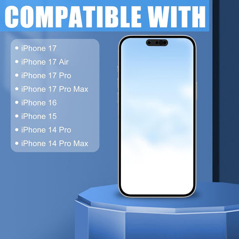 Fukaisu 2pcs 17/17p/17pm/16/15/14p, Front Camera Covers for iPhone Ultra Thin Selfie Phone Webcam Cover Slide Front