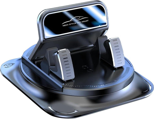 CyperFair Dashboard Mobile Phone Holder, 360-degree Rotation Anti-slip Double-layer Shock-absorbing Pad for Stable