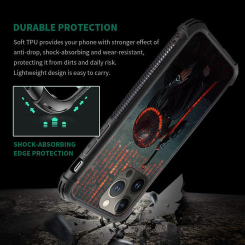 Samurai Pattern iPhone 13 Pro Case for Boys & Men, 6.1-inch, Anti-Scratch Shockproof Cover, Compatible with iPhone 13