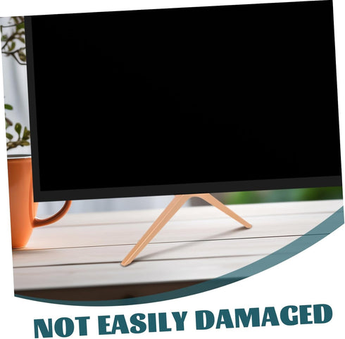 Vaguelly 5mm-22mm Universal Flat Screen Tv Stand Base with Dual Hole Mount Rose Metal Support Legs for Tabletop