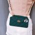 UnnFiko Cute Wallet Case for iPhone 11 Pro, Light Luxury Bag Design, Soft Silicone Cover with Handstrap (Dark Green)